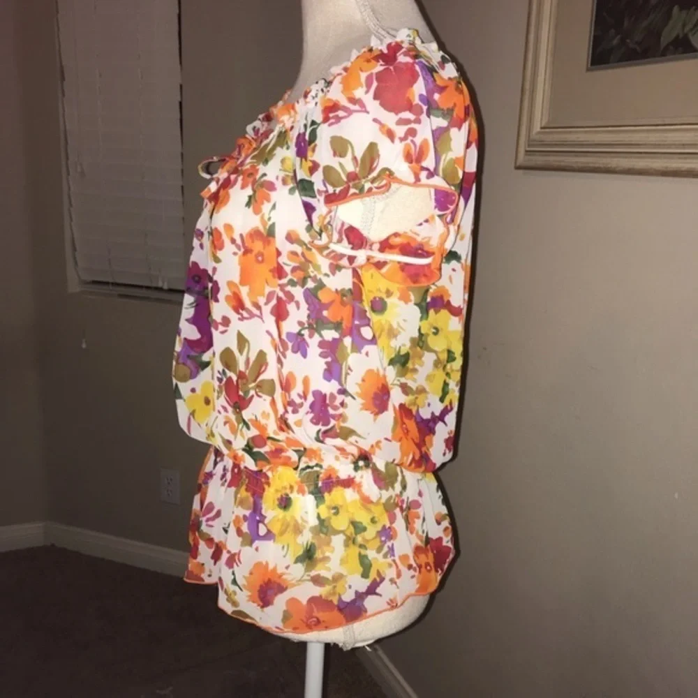 Sele Floral Summer Top M